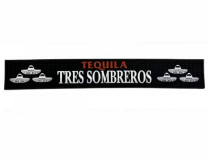 Tres Sombreros Barmåtte Sort