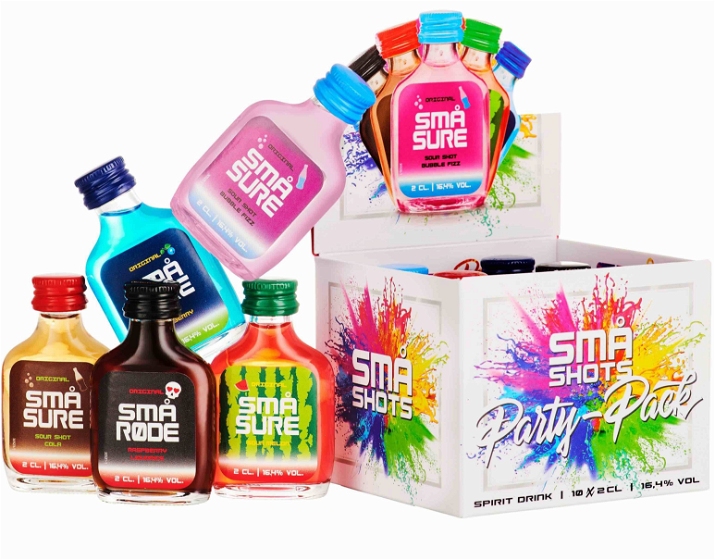 SMÅ Shots Partypack 16,4% 10x2 cl.