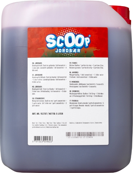 Scoop Slush Ice Jordbær