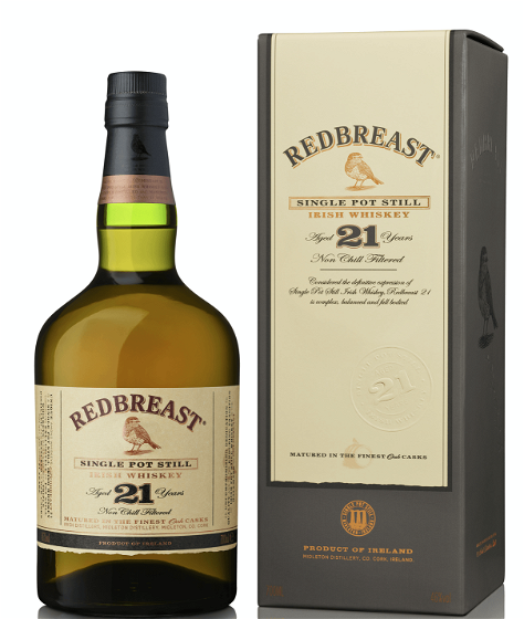 Redbreast 21 års Single Malt Irish Whiskey 46% 70 cl.