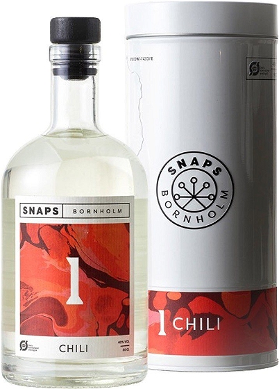 Snaps Bornholm No.1 Chili Snaps ØKO 40% 50 cl.