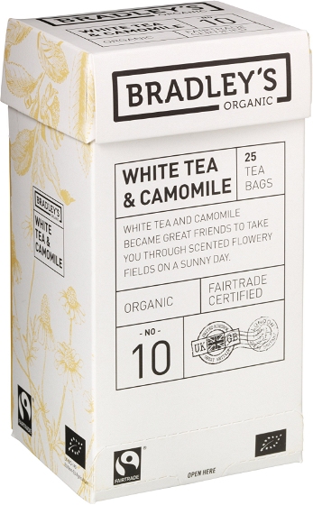 Bradley's White Tea & Chamomile ØKO 25 stk.