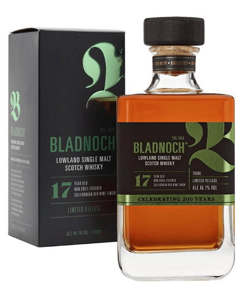 Bladnoch 17 års Lowland Single Malt Scotch Whisky 46,7% 70 cl.