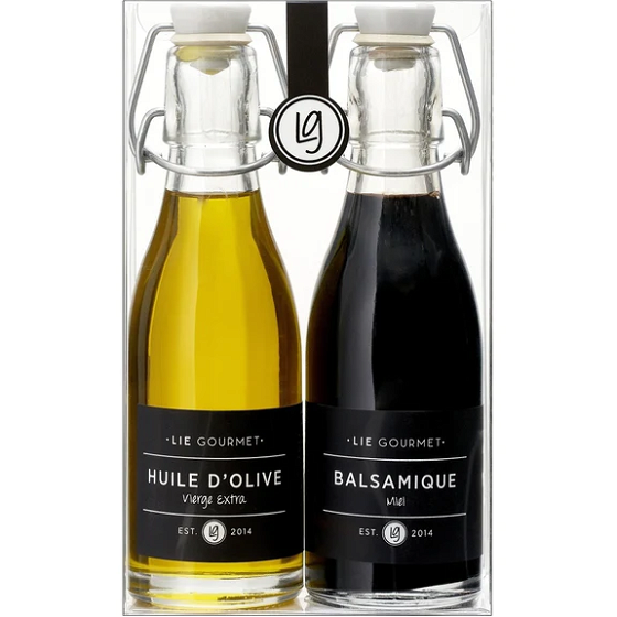 Lie Gourmet Gavesæt Olivenolie & Balsamico 2x200 ml.