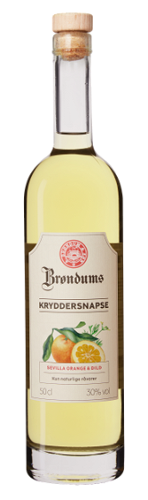 Brøndums Sevilla Orange & Dild kryddersnaps 30% 50 cl.