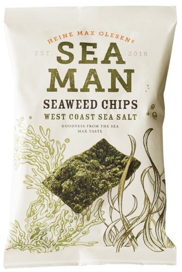 Seaman West Coast Sea Salt Seaweed Chips 21x15 g.