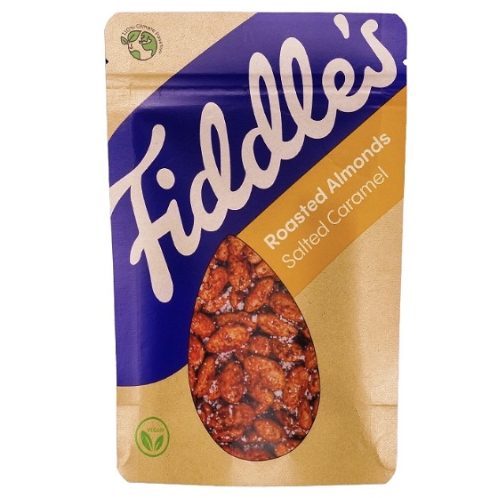 Fiddle's Ristede Mandler Med Saltkaramel 70 gr.