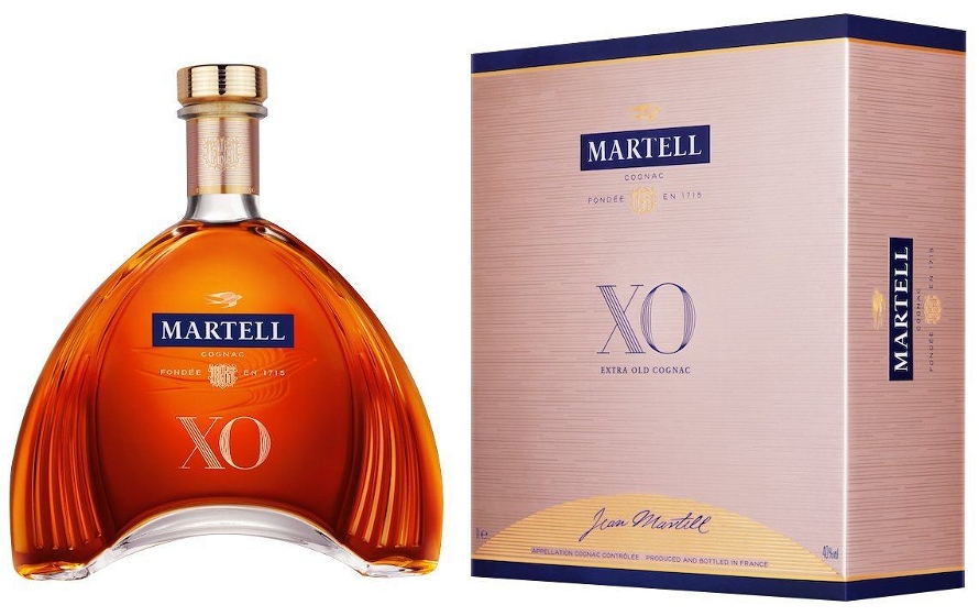 Martell XO Cognac 40% 70 cl. (Gaveæske)