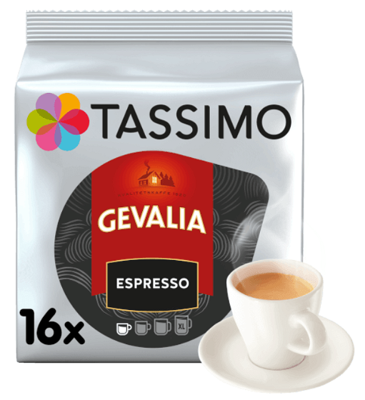 Tassimo Gevalia Espresso Kaffekapsler 16 stk.