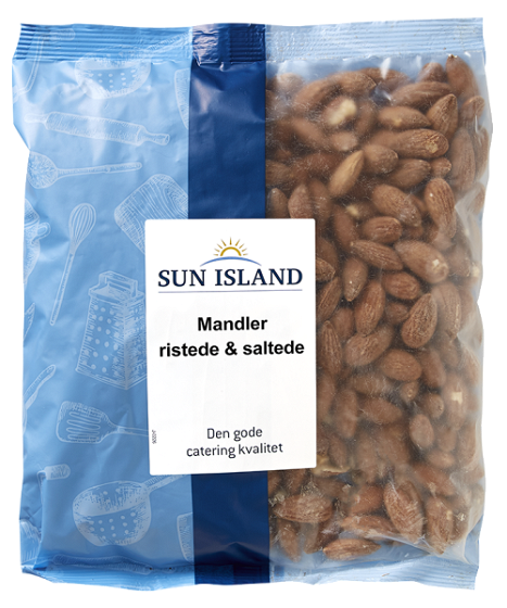 Sun Island Ristede Saltede Mandler 500 g.