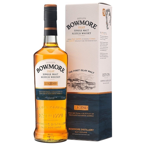 Bowmore Legend Islay Single Malt Scotch Whisky 40% 70 cl. (Gaveæske)