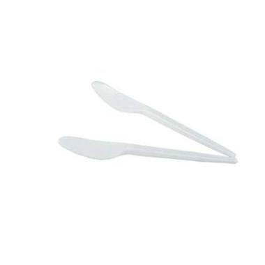 Kniv Plast Hvid 17 cm. 100 stk