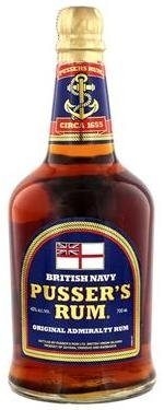 Pussers Blue Label British Navy Rom 40% 70 cl.