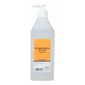 Plum Håndsprit Gel u/parfume pumpeflaske 85% 600 ml.