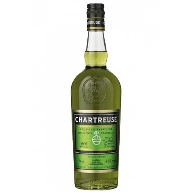 Chartreuse Verte Grøn Likør 55% 70 cl.