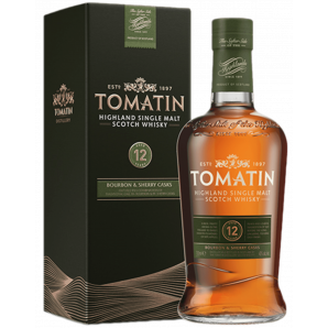 Tomatin 12 år Highland Single Malt Scotch Whisky 43% 70 cl. (Gaveæske)