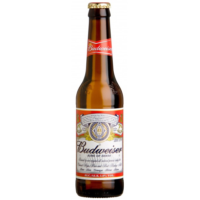 Budweiser 5% 24x33 cl. (flaske)