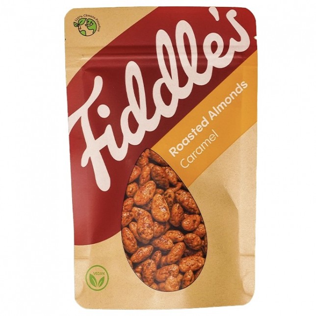 Fiddle's Ristede Mandler Med Karamel 70 gr.