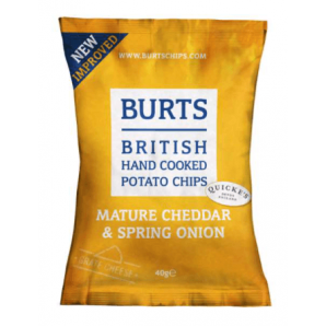 Burts Chips Mature Cheddar & Spring Onion 20x40 gr.