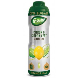 Teisseire Sukkerfri Lime & Citron Saft 60 cl. (dåse)