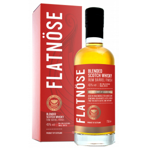 Flatnöse Rum Finish Blended Scotch Whisky 43% 70 cl. (Gaveæske)