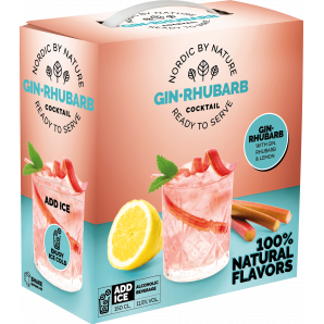 Nordic By Nature Gin Rhubarb Cocktail 11,5% 150 cl.