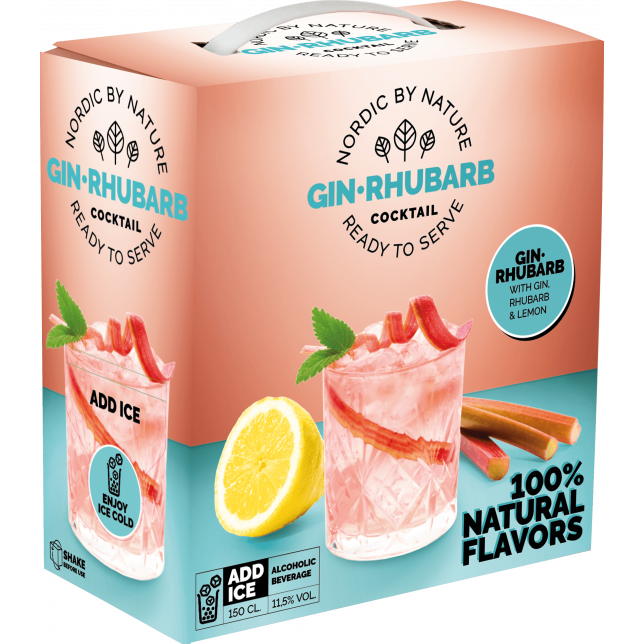 Nordic By Nature Gin Rhubarb Cocktail 11,5% 150 cl.