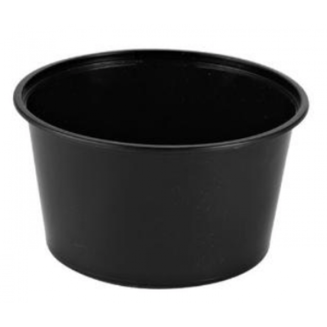 Bæger sort rund 450 ml. Ø120x65 mm. 50 stk.