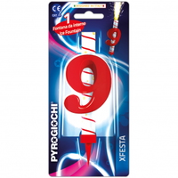 Isfontæne Med Rødt Tal Nr. 9
