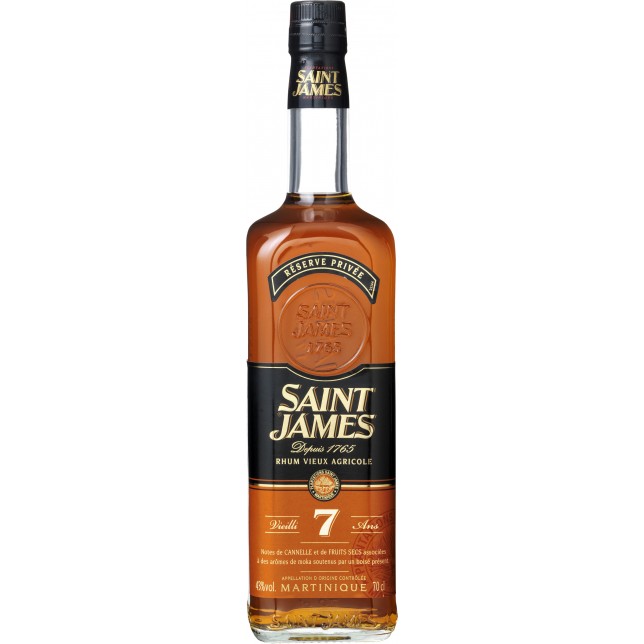 Saint James 7 Års Agricole Rom 43% 70 cl.