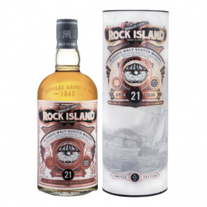 Douglas Laing's Rock Island 21 År Scotch Blended Whisky 46,8% 70 cl. (Gaveæske)