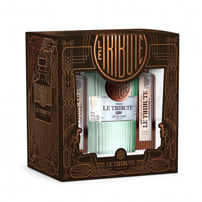 Le Tribute Gin Gavekasse m. 2 tonic