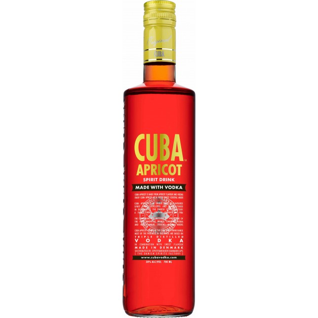 CUBA Apricot Vodka 30% 70 cl.