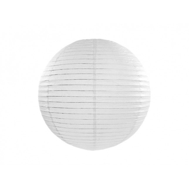 Hvid Papirlanterne 35 cm. 1 stk.