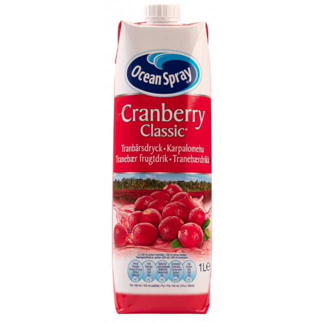 Ocean Spray Tranebær Frugtdrik 12x100 cl.
