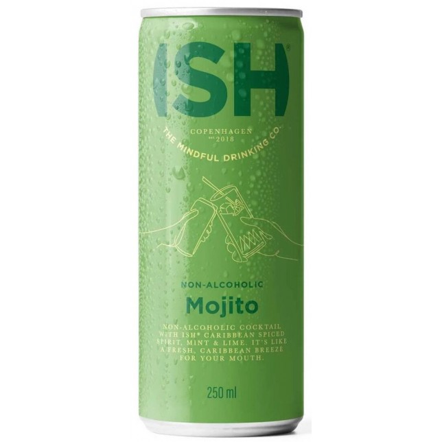 ISH Mojito Alkoholfri Premixed-Cocktail 0,5% 25 cl. (dåse)
