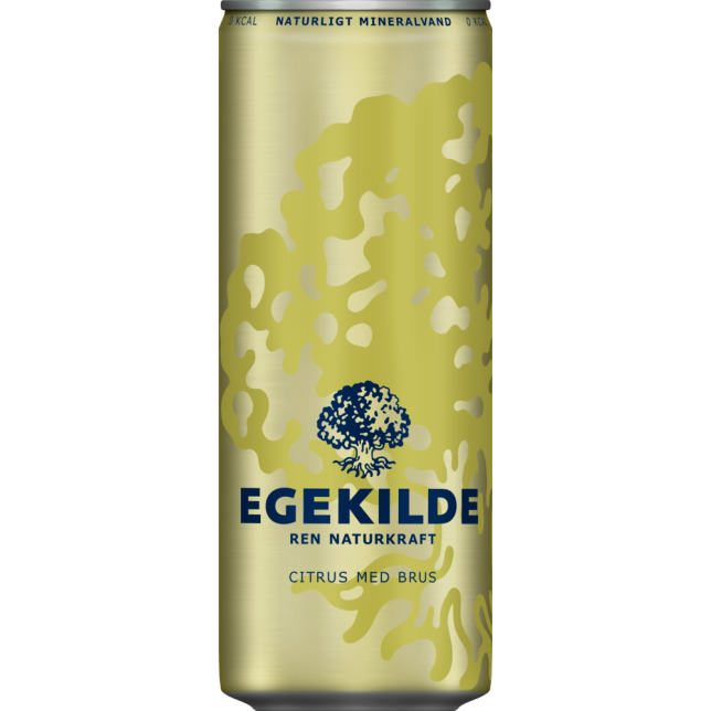 Egekilde Kildevand m/brus Citrus 24x33 cl. (Sleek)