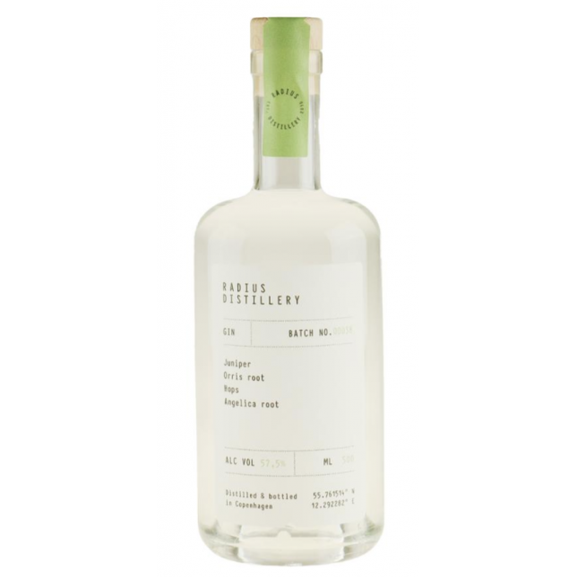 Radius Distillery Batch No. 38 Navy Strenght Gin 57,5% 50 cl.