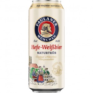 Paulaner Hefe Weissbier Naturtrüb Hvedeøl 5,5% 50 cl. (dåse)