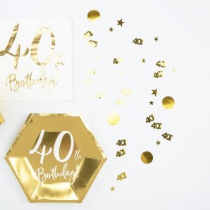 Guld "40" Konfetti 15 g.