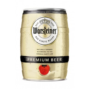 Warsteiner Premium Lager 4,8% 5 L. (tønde)