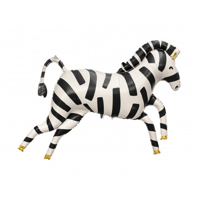 Zebra Folieballon 100x82 cm. 1 stk.