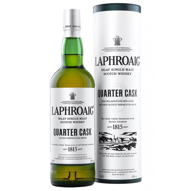 Laphroaig Quarter Cask Islay Single Malt Scotch Whisky 48% 70 cl. (Gaveæske)